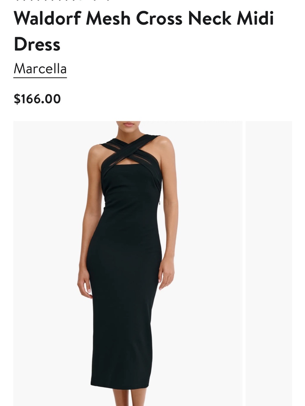 Marcella Blk Dress - Picture 2 of 8